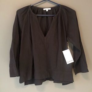 Splendid Linen Black Shirt